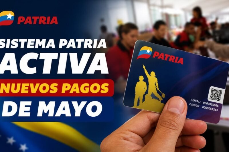 Sistema Patria Activa Nuevos Pagos De Mayo - Bonos, Montos Estimados Y Beneficiarios